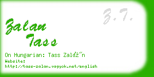 zalan tass business card